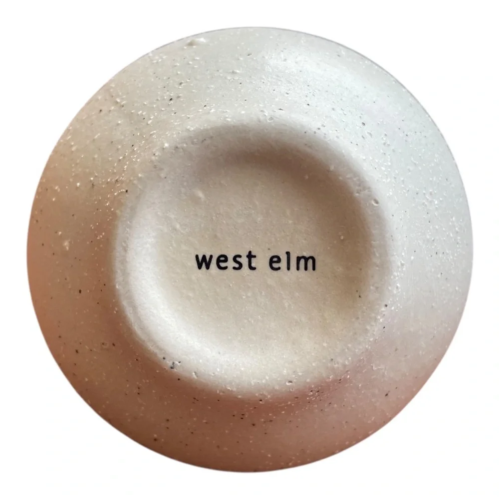 West Elm Half-Dipped stoneware vase